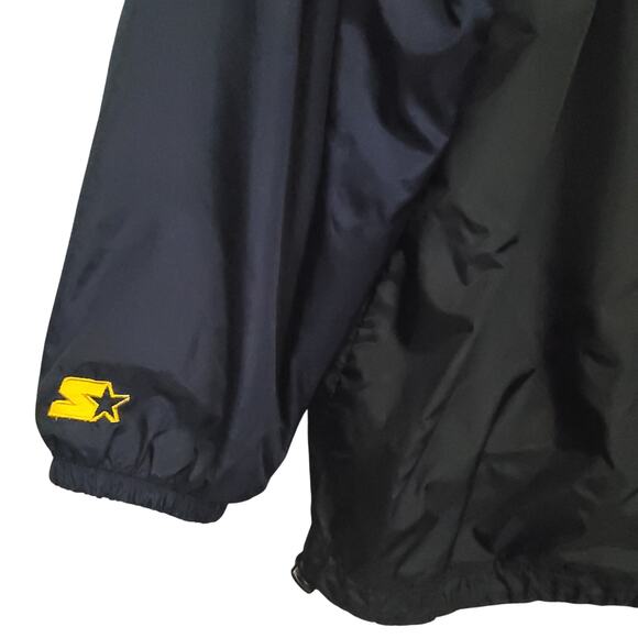 Vintage 90's Michigan Wolverines Starter Team Jacket Men's Sz XL Hooded - Picture 6 of 10